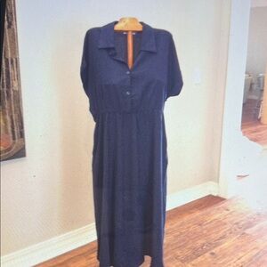 Elegant Navy Blue Women's Dress